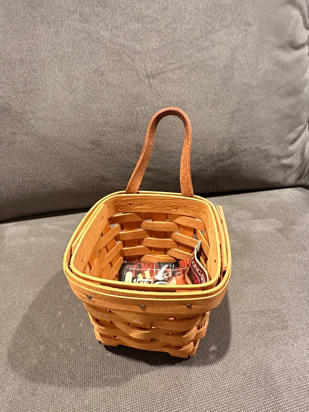 Longaberger Chives Booking Basket